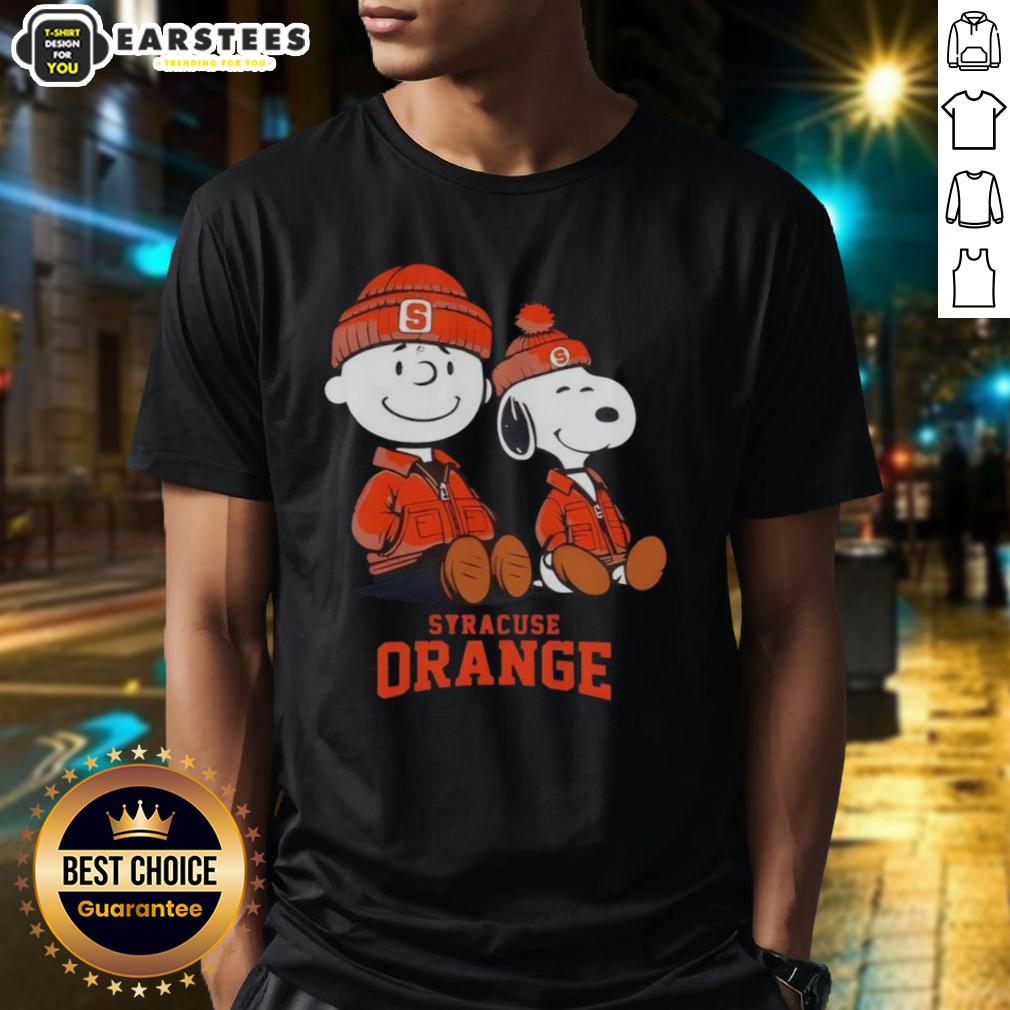 Premium Syracuse Orange X Snoopy And Charlie Brown T-Shirt