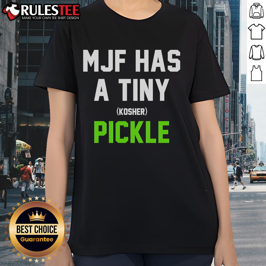 Top MJF Has A Tiny Kosher Pickle T-Shirt - Image 3