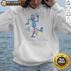 Alternative view of Top Sesame Street Grover Bauhaus Cartoon Text T-Shirt