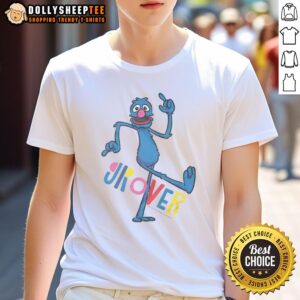 Top Sesame Street Grover Bauhaus Cartoon Text T-Shirt