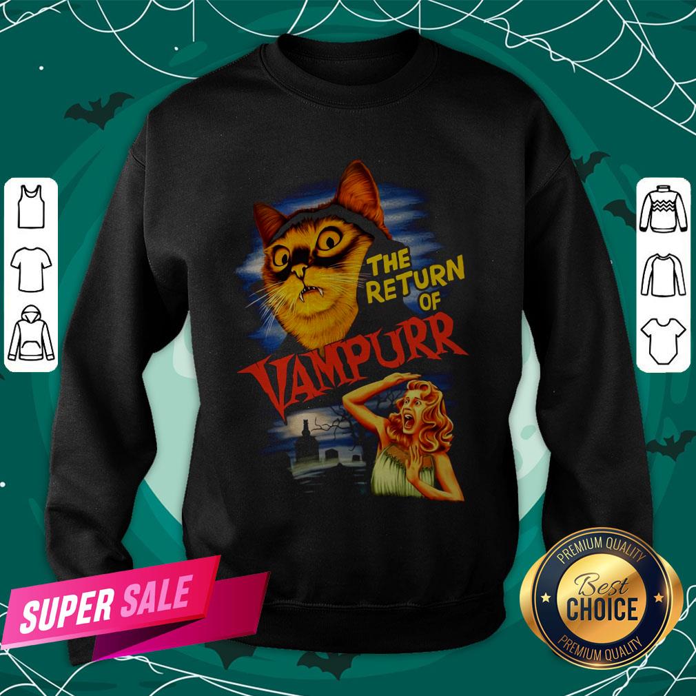 The Return Of Vampurr Cat Vampire Halloween Shirt - Image 4