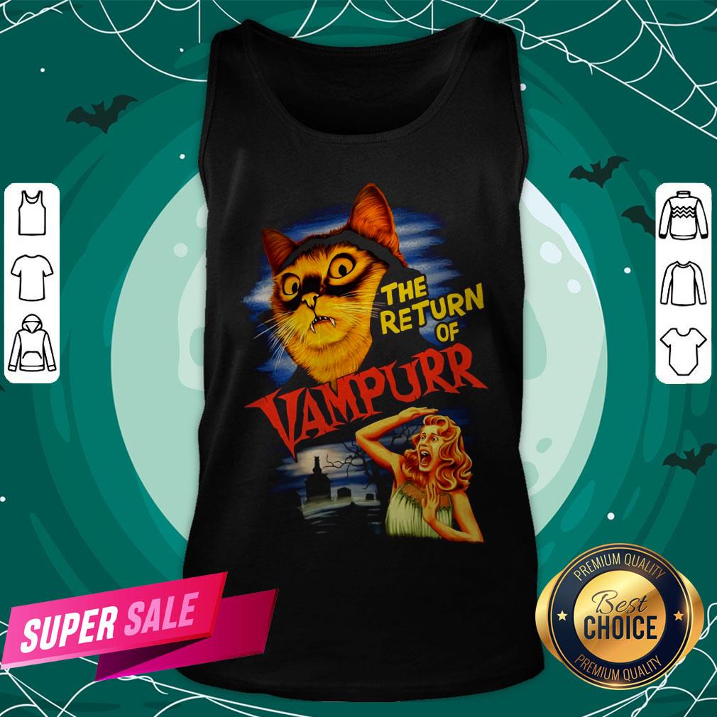 The Return Of Vampurr Cat Vampire Halloween Shirt - Image 3