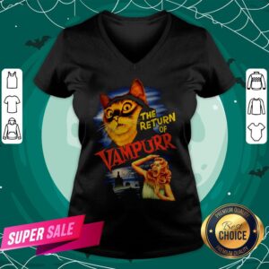 Alternative view of The Return Of Vampurr Cat Vampire Halloween Shirt