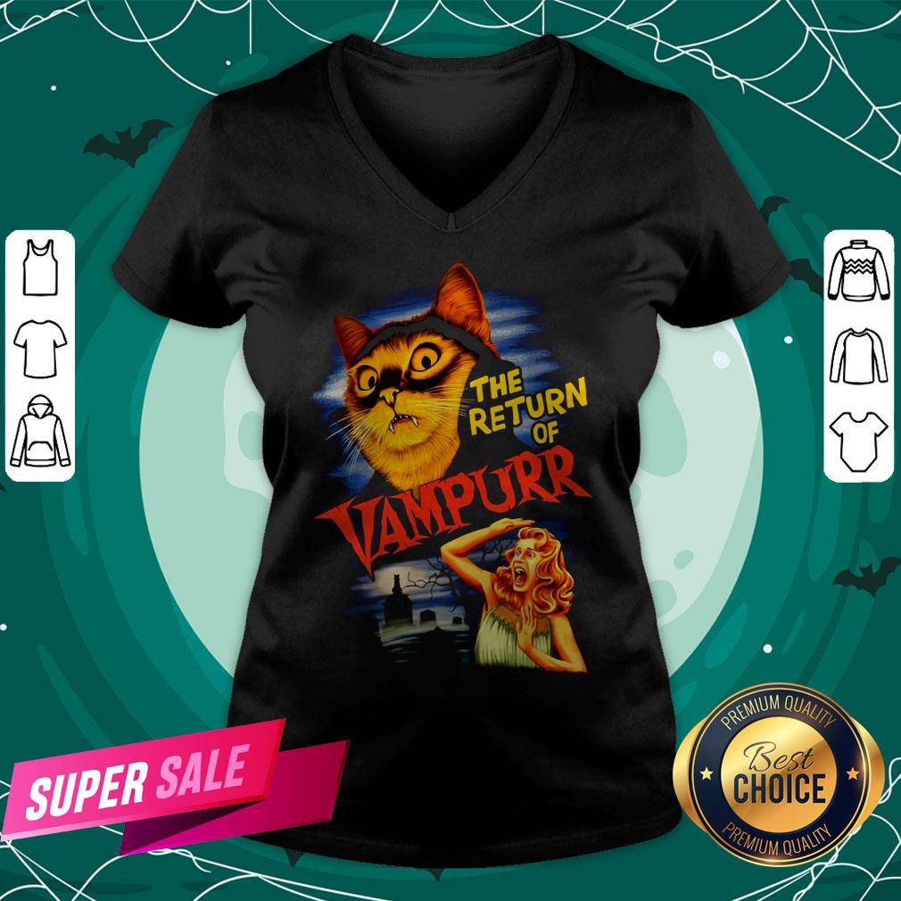 The Return Of Vampurr Cat Vampire Halloween Shirt - Image 2