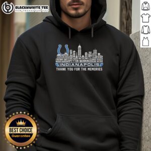 Alternative view of Good Indianapolis Colts Thank You For The Memories City Skyline T-Shirt
