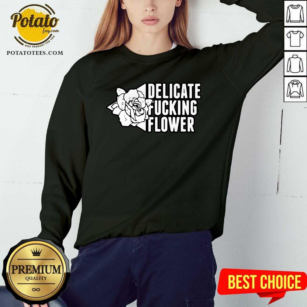 Women Delicate Fucking Flower Shirt - Image 5