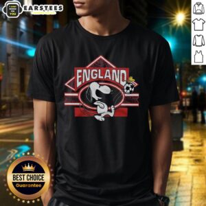 Cute Peanuts Snoopy X England Soccer T-Shirt