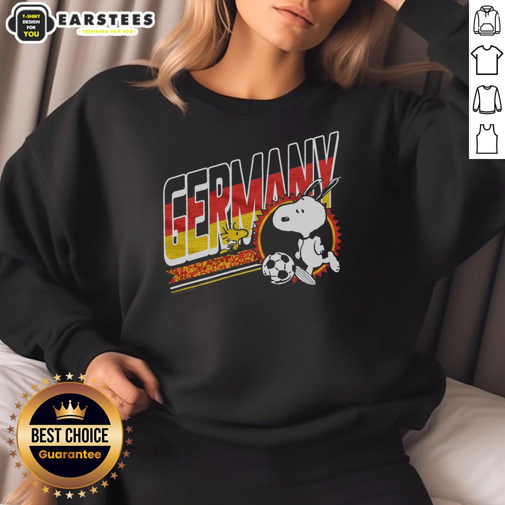 Cute Peanuts Snoopy X Germany Soccer T-Shirt - Image 5