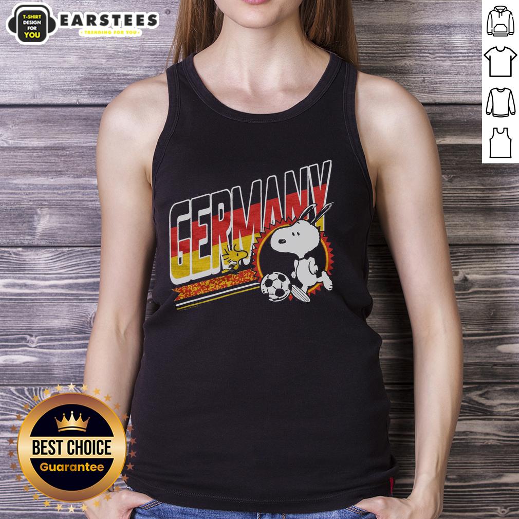 Cute Peanuts Snoopy X Germany Soccer T-Shirt - Image 4