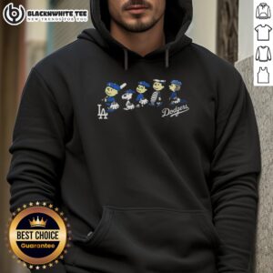 Alternative view of Good Peanuts Cartoon X Los Angeles Dodgers Baseball Team 2026 Shirt