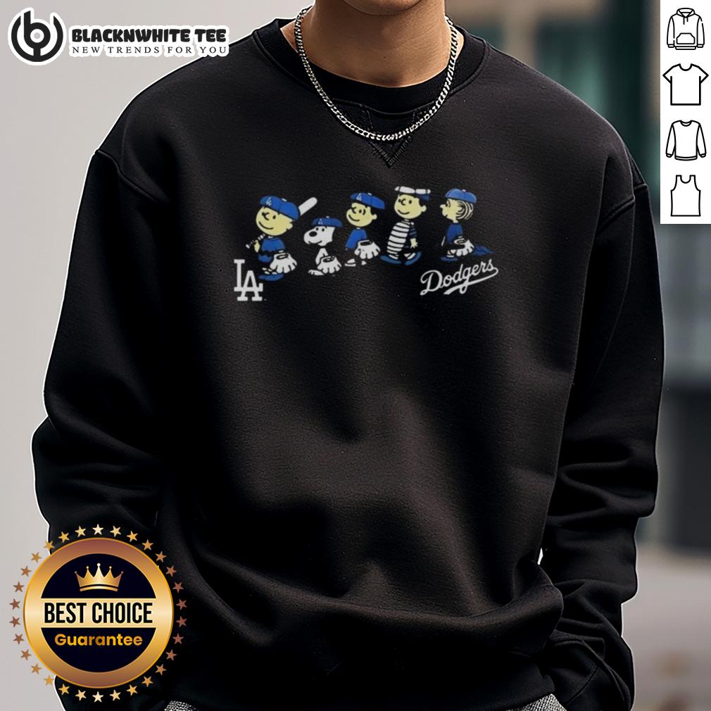 Good Peanuts Cartoon X Los Angeles Dodgers Baseball Team 2026 Shirt - Image 5
