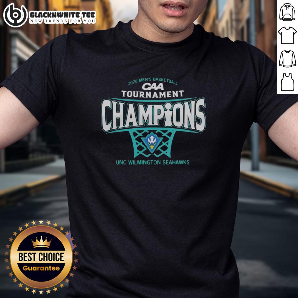 Original UNC Wilmington Seahawks Mens Basketball 2026 CAA Conference Tournament Champions T-Shirt
