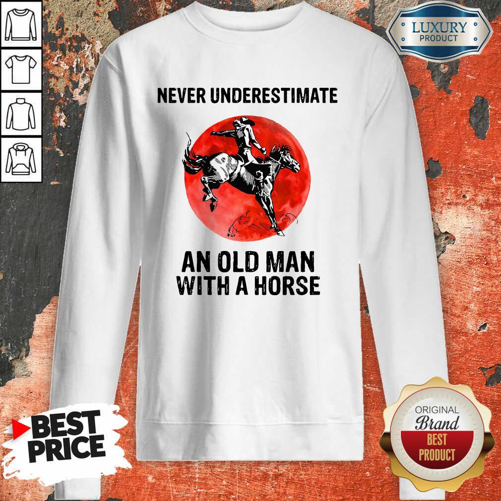 An Old Man With A Horse Shirt - Image 4
