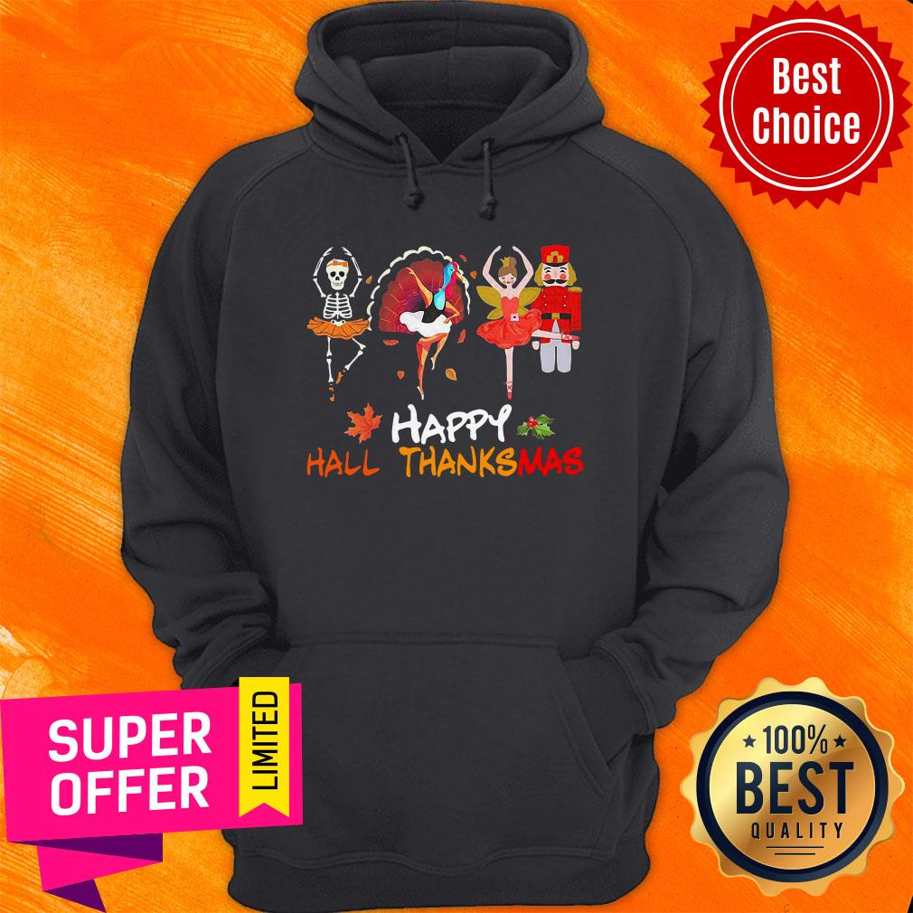 Awesome Ballet Squad Happy Hallothanksmas Shirt - Image 2