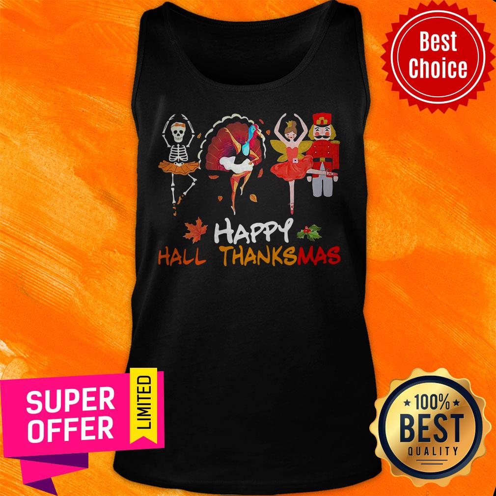 Awesome Ballet Squad Happy Hallothanksmas Shirt - Image 4