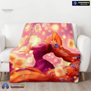 Alternative view of Official Disney Tangled Rapunzel Lanterns Of Light Blanket Fleece Customized Blanket