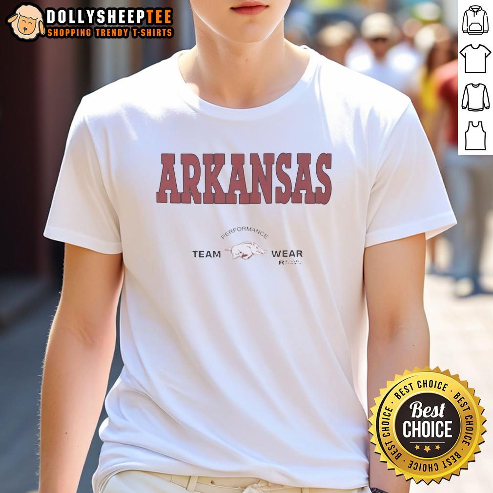 Pretty Arkansas Razorbacks Football Performance Team Wear Russell Athletic T-Shirt