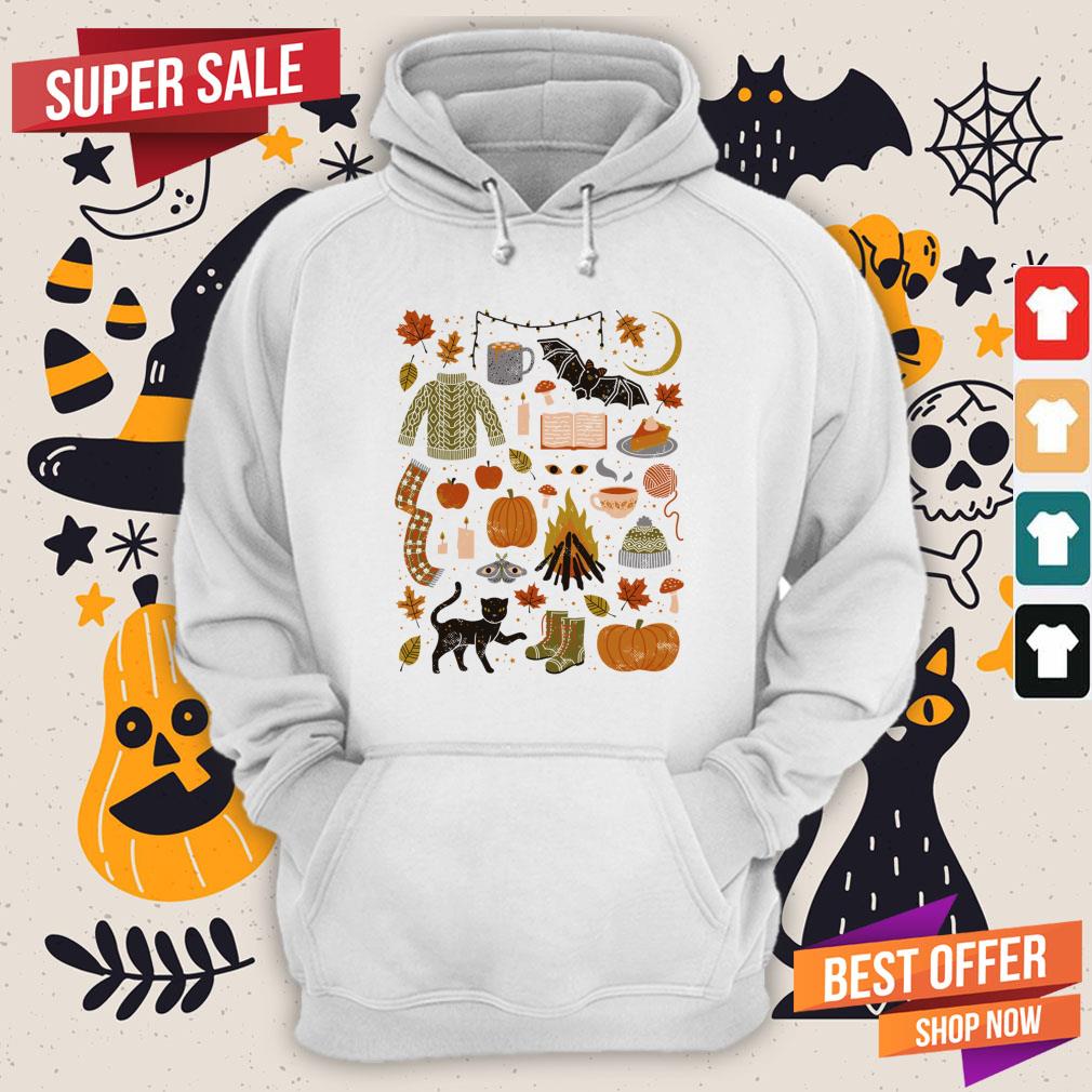 Autumn Nights Day Of The Dead Halloween Shirt - Image 5