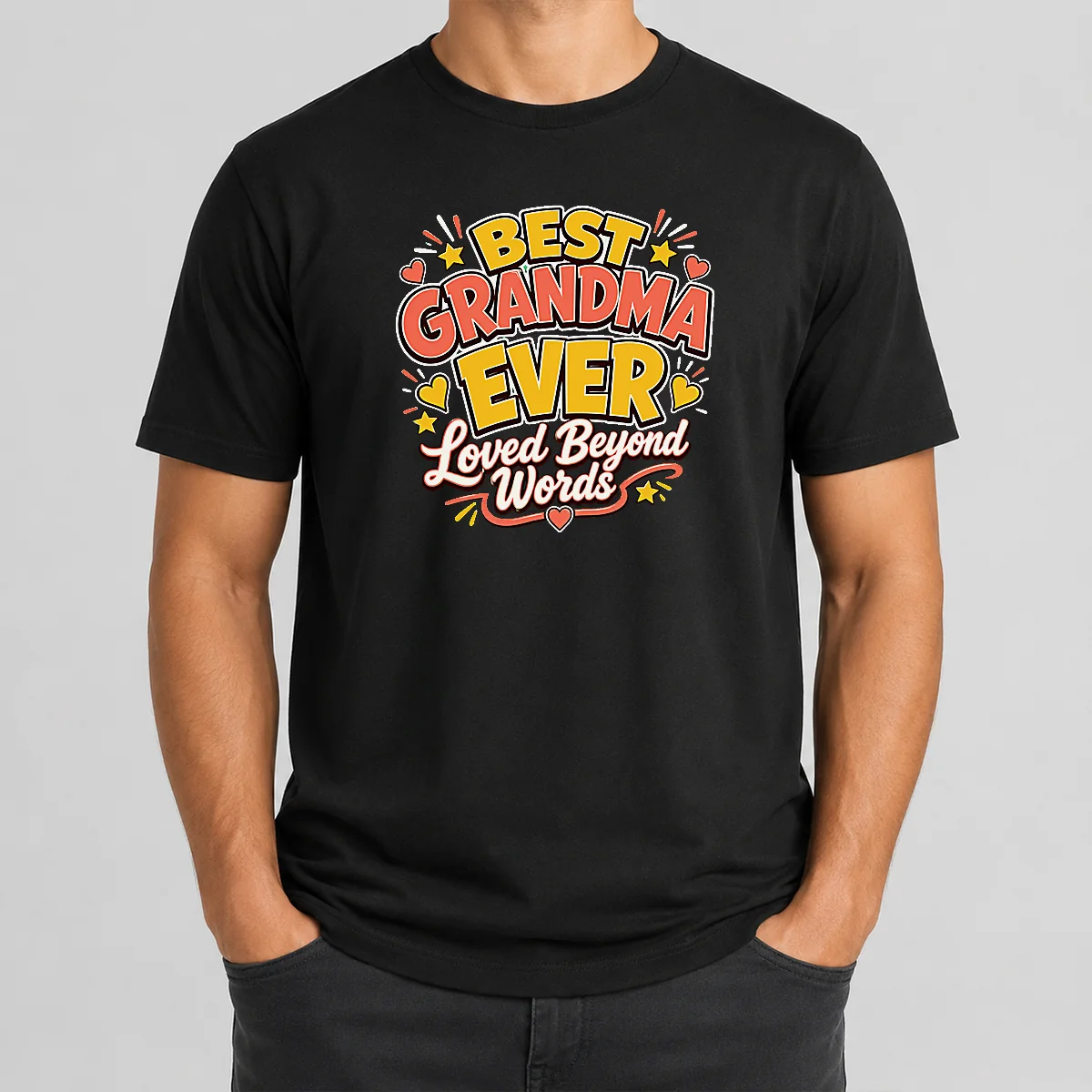 Nice Premium Grandparents Day Best Grandma Ever Cartoon Shirt