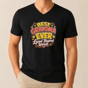 Alternative view of Nice Premium Grandparents Day Best Grandma Ever Cartoon Shirt