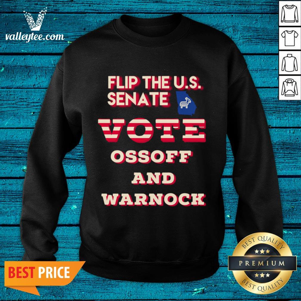 Happy Ossoff Warnock Vote Georgia Flip US Senate Shirt - Image 2