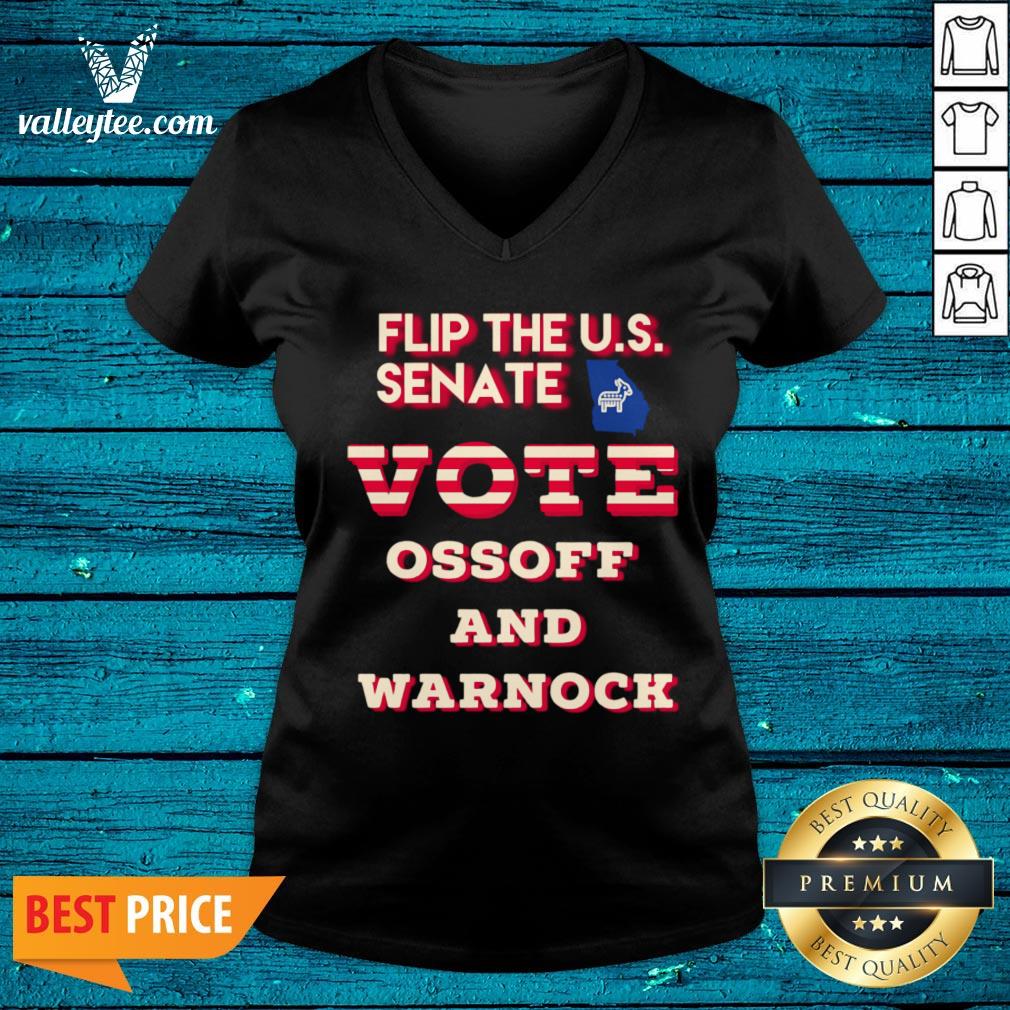 Happy Ossoff Warnock Vote Georgia Flip US Senate Shirt - Image 3