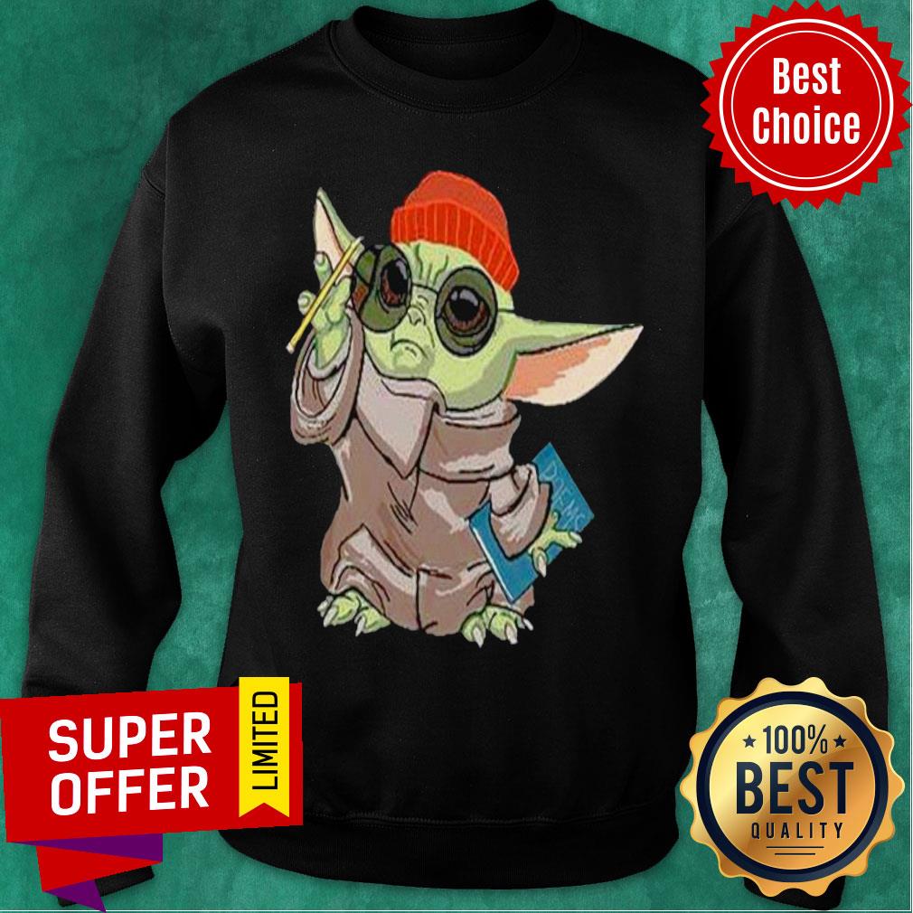 Official Hipster Baby Yoda Shirt - Image 4