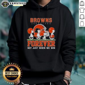 Alternative view of Awesome Snoopy And Charlie Brown Cleveland Browns Forever Not Just When We Win T-Shirt
