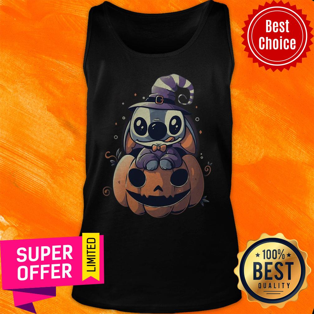 Funny Stitch Pumpkin Halloween Shirt - Image 5