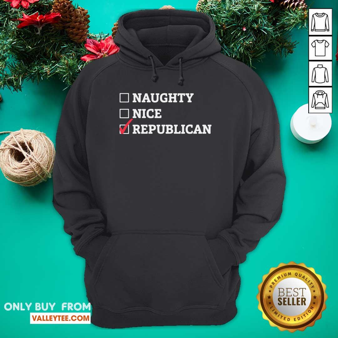 Premium Naughty Nice Republican Shirt - Image 3