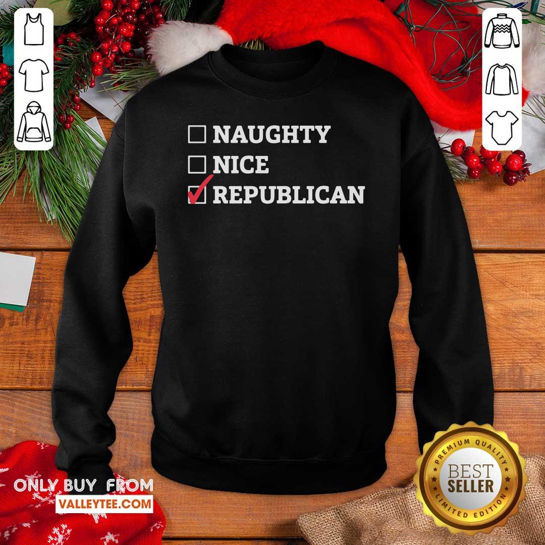 Premium Naughty Nice Republican Shirt - Image 2