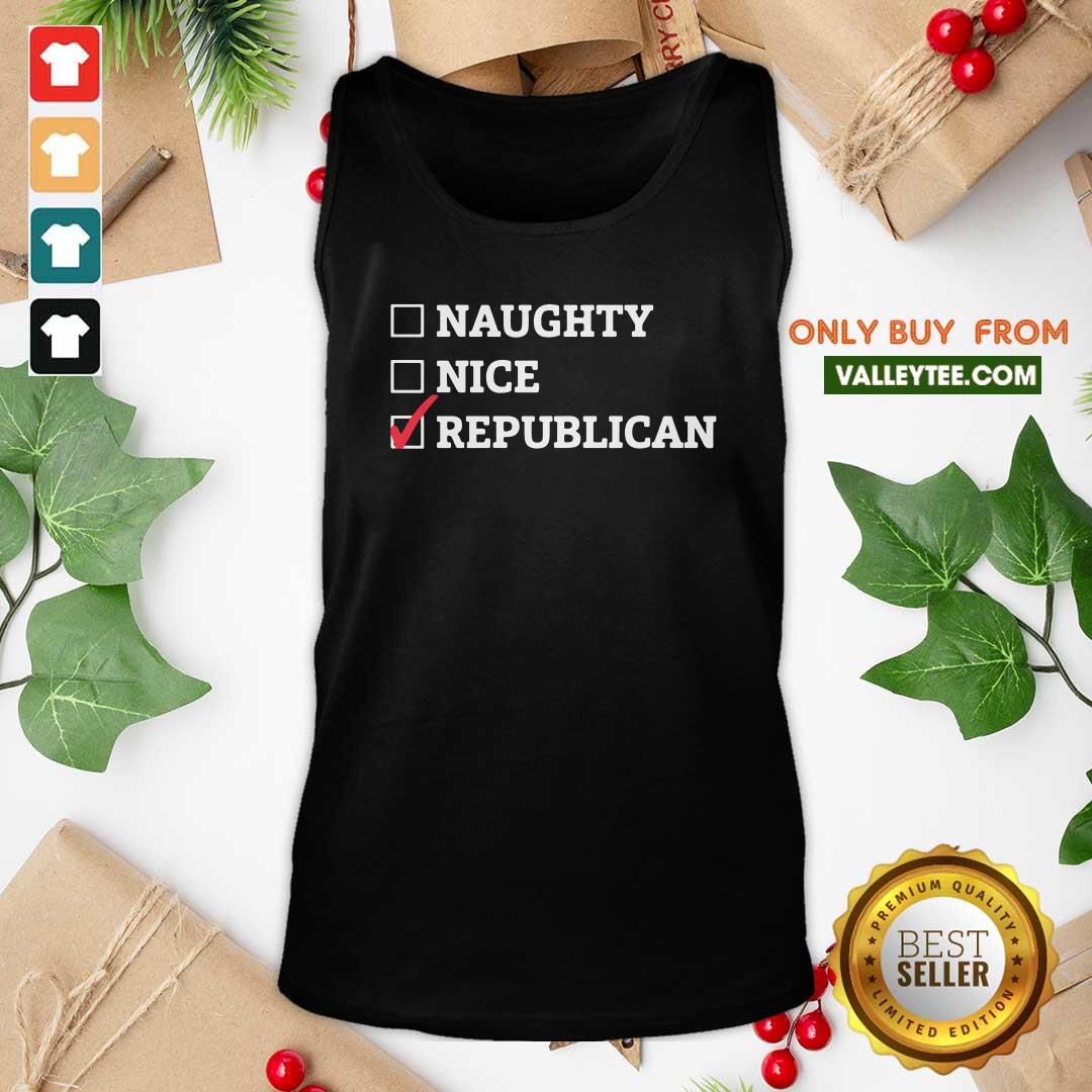 Premium Naughty Nice Republican Shirt - Image 5