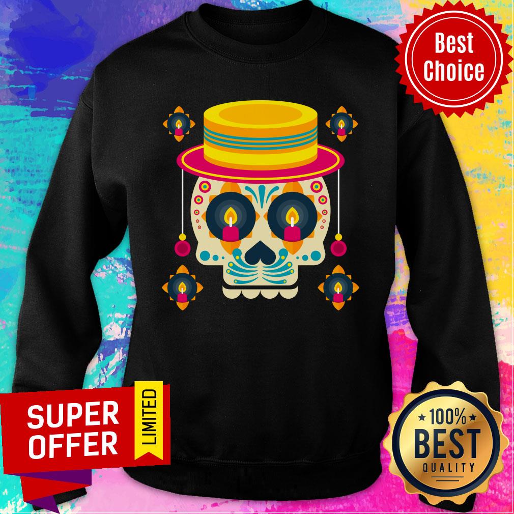 Happy Mexico Holiday Skull Candle Shirt - Image 4