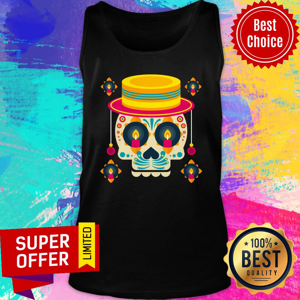 Happy Mexico Holiday Skull Candle Shirt - Image 3