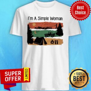 I’m A Simple Woman Love Camping Retro Vintage Shirt