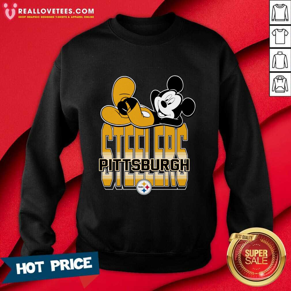 Pittsburgh Steelers Mickey Kick Back T-shirt - Image 4