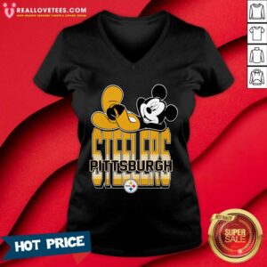 Alternative view of Pittsburgh Steelers Mickey Kick Back T-shirt