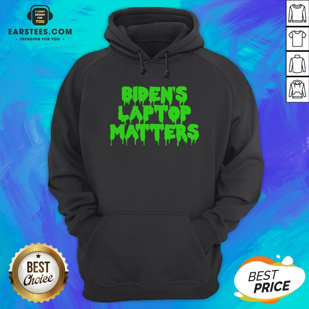 Awesome Biden’s Laptop Matters Political Swamp Green Shirt - Image 3