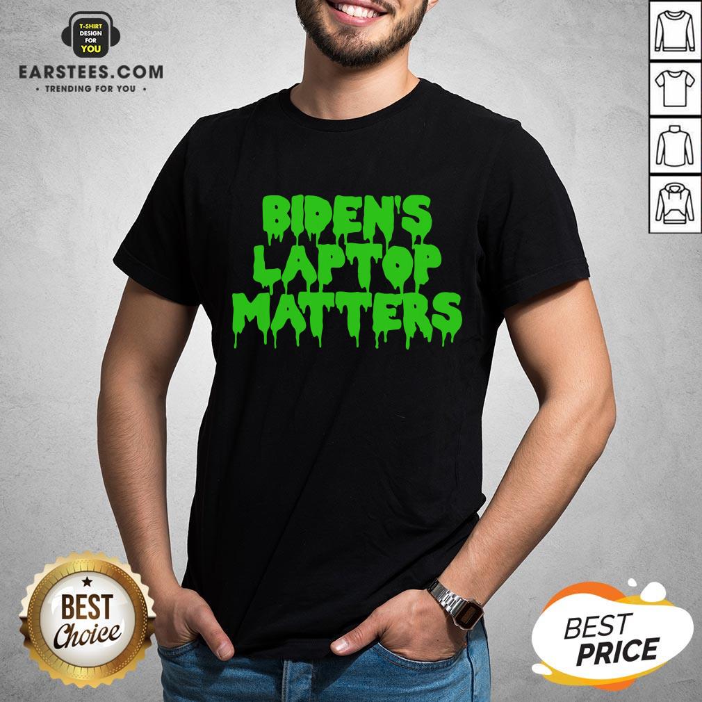 Awesome Biden’s Laptop Matters Political Swamp Green Shirt