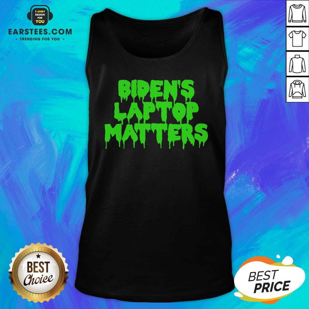 Awesome Biden’s Laptop Matters Political Swamp Green Shirt - Image 5