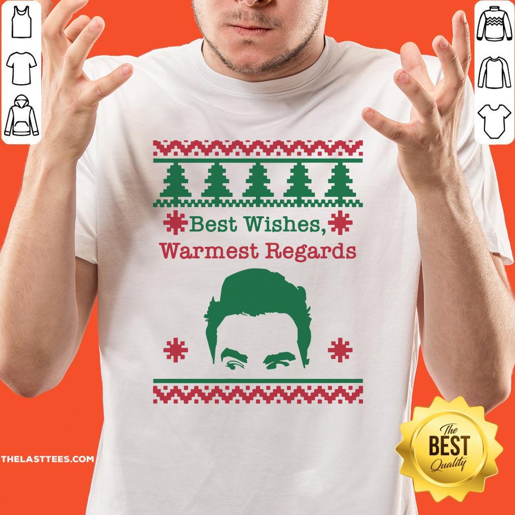 Cute Best Wishes Warmest Regards David Ugly Christmas Shirt