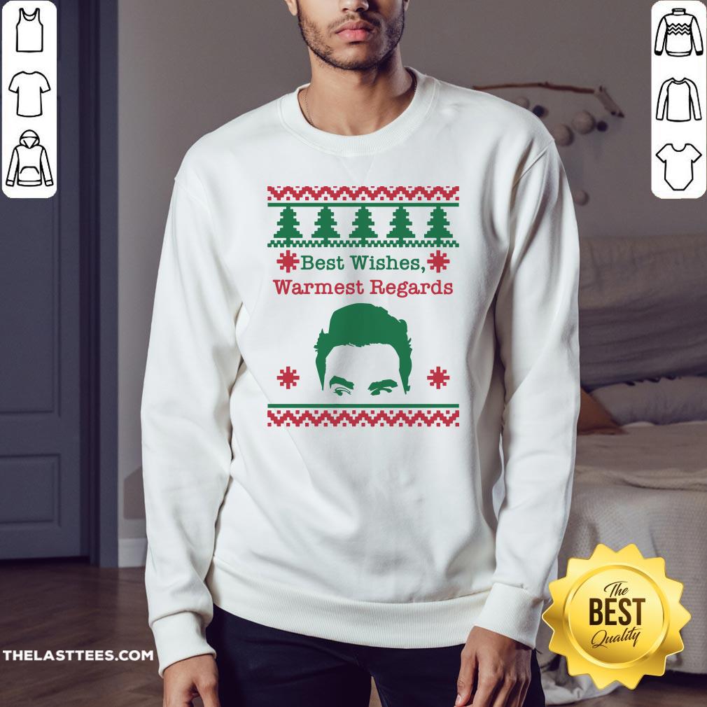 Cute Best Wishes Warmest Regards David Ugly Christmas Shirt - Image 4