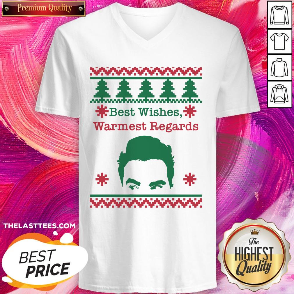 Cute Best Wishes Warmest Regards David Ugly Christmas Shirt - Image 2