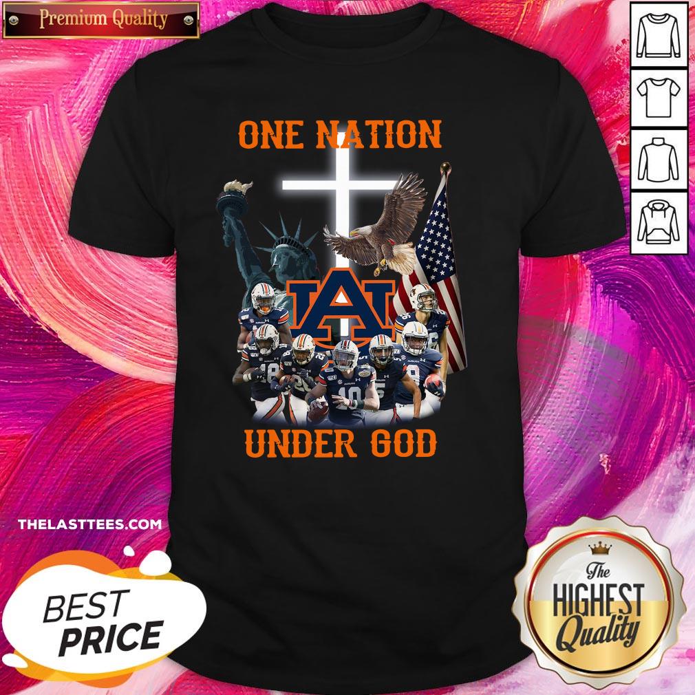 Funny Auburn Tigers One Nation Under God Shirt