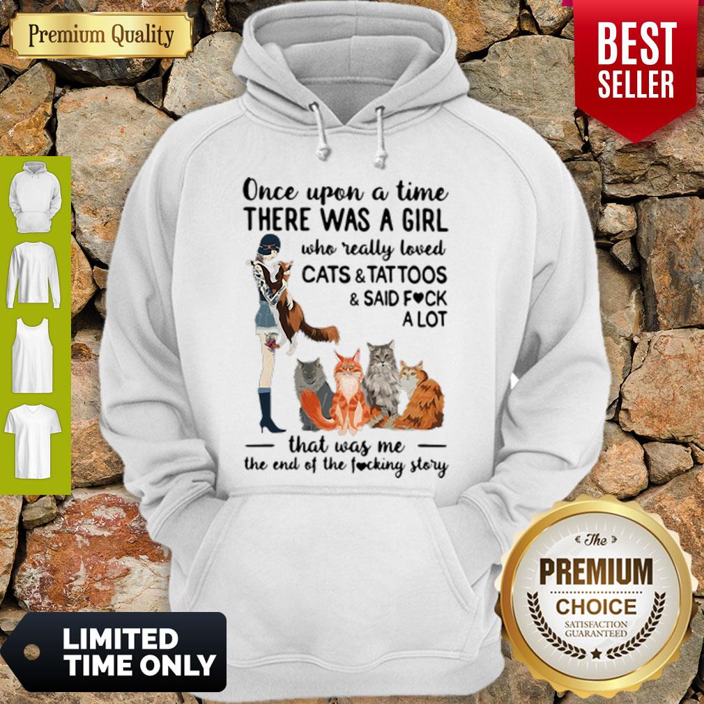 Top Once Upon A Time There Was A Girl Who Really Loved Cats And Tattoos Shirt - Image 2