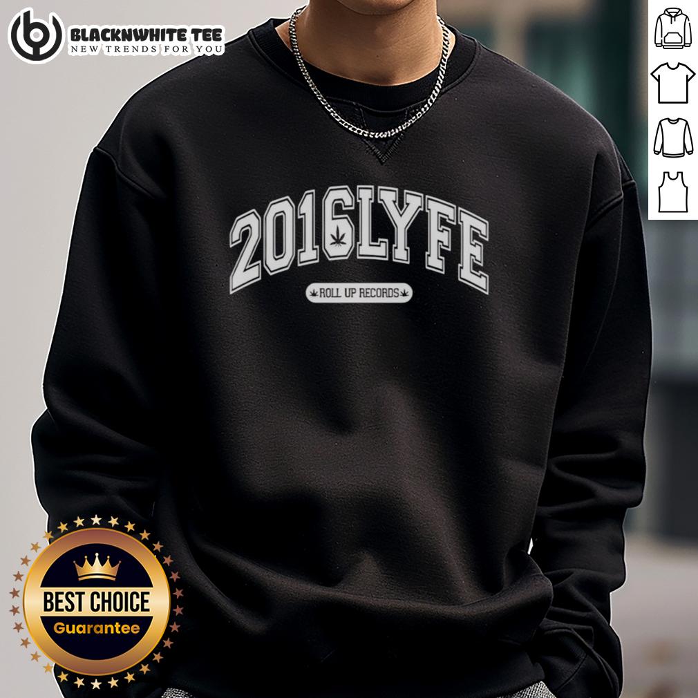 Top Roll Up Records 2016LYFE T-Shirt - Image 5