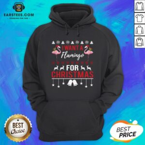 Alternative view of Hot I Want A Flamingo For Christmas Sweat Shirt
