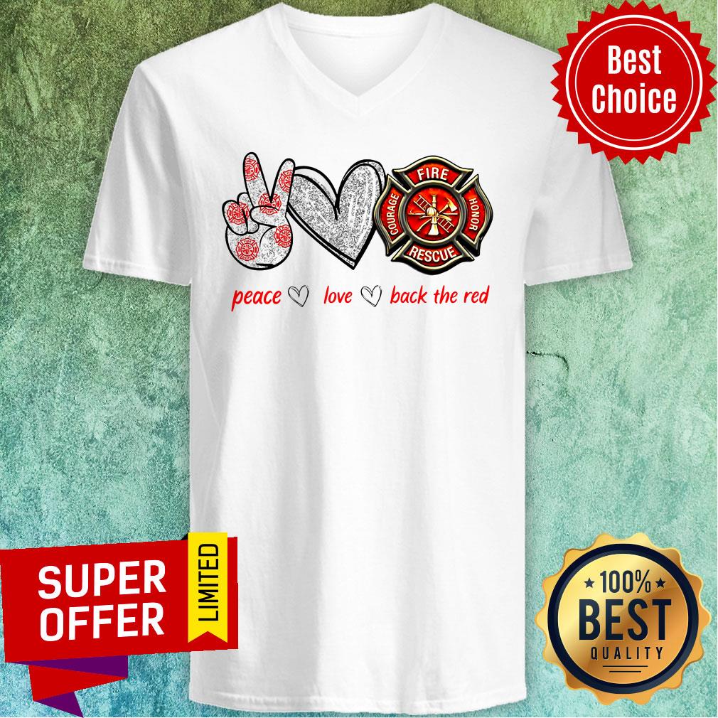 Top Peace Love Back The Red Shirt - Image 4