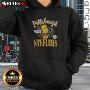Alternative view of Awesome The Simpsons Bart X Pittsburgh Steelers T-Shirt