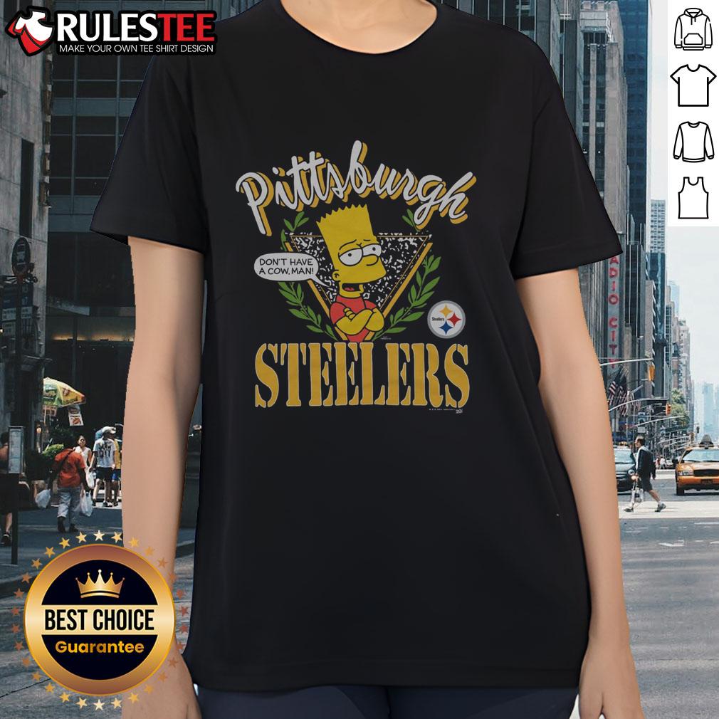 Awesome The Simpsons Bart X Pittsburgh Steelers T-Shirt - Image 3
